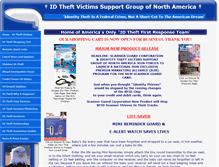 Tablet Screenshot of identitytheft-victims-support-group-of-north-america.org